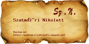 Szatmári Nikolett névjegykártya